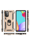 Samsung Galaxy A33 5G Kılıf Sofya Yüzüklü Silikon Kapak - Gold
