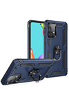 Samsung Galaxy A33 5G Kılıf Sofya Yüzüklü Silikon Kapak - Lacivert