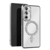 Samsung Galaxy A35 5G Joke Simli Magneticsafe Kılıf - Gümüş