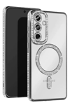 Samsung Galaxy A36 Joke Simli Magneticsafe Kılıf - Gümüş