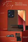 Samsung Galaxy A36 Kılıf Flip Cover - Taba