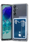 Samsung Galaxy A36 Kılıf Kart Şeffaf Silikon - Şeffaf