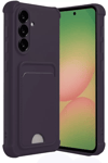 Samsung Galaxy A36 Kılıf Kelvin Kartvizitli Silikon - Derin Mor