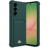 Samsung Galaxy A36 Kılıf Kelvin Kartvizitli Silikon - Koyu Yeşil