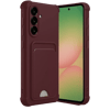 Samsung Galaxy A36 Kılıf Kelvin Kartvizitli Silikon - Bordo