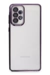 Samsung Galaxy A53 5G Kılıf Lensli Silikon - Mor