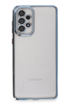 Samsung Galaxy A53 5G Kılıf Lensli Silikon - Açık Mavi
