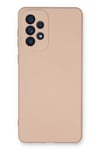 Samsung Galaxy A53 5G Kılıf Nano içi Kadife Silikon - Pudra