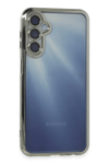Samsung Galaxy A55 5G Kılıf Lensli Silikon - Gümüş