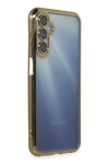 Samsung Galaxy A55 5G Kılıf Lensli Silikon - Gold