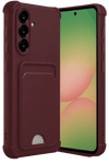 Samsung Galaxy A56 Kılıf Kelvin Kartvizitli Silikon - Bordo