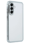 Samsung Galaxy A56 Kılıf Lensli Silikon - Gümüş