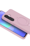 Samsung Galaxy A56 Regal Magsafe Standlı Kapak - Açık Pembe