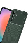 Samsung Galaxy A57 5G Auto Focus Karbon Kapak - Koyu Yeşil