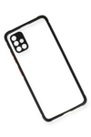 Samsung Galaxy A71 Kılıf Miami Şeffaf Silikon - Siyah