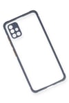 Samsung Galaxy A71 Kılıf Miami Şeffaf Silikon - Gri