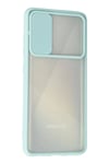 Samsung Galaxy A71 Kılıf Palm Buzlu Kamera Sürgülü Silikon - Turkuaz