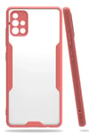 Samsung Galaxy A71 Kılıf Platin Silikon - Pembe