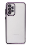 Samsung Galaxy A73 5G Kılıf Lensli Silikon - Mor