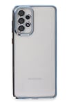 Samsung Galaxy A73 5G Kılıf Lensli Silikon - Açık Mavi