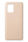 Samsung Galaxy A91 / S10 Lite Kılıf Nano içi Kadife Silikon - Pudra