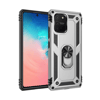 Samsung Galaxy A91 / S10 Lite Kılıf Sofya Yüzüklü Silikon Kapak - Gümüş