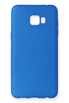 Samsung Galaxy C7 Pro Kılıf First Silikon - Mavi