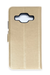 Samsung Galaxy J5 Trend S Plus Kapaklı Kılıf - Gold