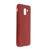 Samsung Galaxy J6 Kılıf First Silikon - Bordo