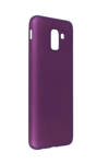 Samsung Galaxy J6 Kılıf First Silikon - Mürdüm