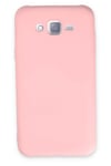 Samsung Galaxy J7 Kılıf Nano içi Kadife Silikon - Pudra