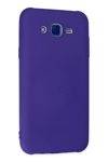 Samsung Galaxy J7 Kılıf Nano içi Kadife Silikon - Mor