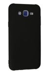 Samsung Galaxy J7 Kılıf Nano içi Kadife Silikon - Siyah