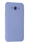 Samsung Galaxy J7 Kılıf Nano içi Kadife Silikon - Lila