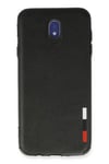 Samsung Galaxy J7 Pro / J730 Kılıf Loop Deri Silikon - Siyah