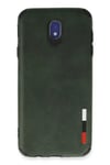 Samsung Galaxy J7 Pro / J730 Kılıf Loop Deri Silikon - Yeşil