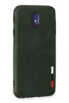 Samsung Galaxy J7 Pro / J730 Kılıf Loop Deri Silikon - Yeşil