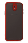Samsung Galaxy J7 Pro / J730 Kılıf Montreal Silikon Kapak - Kırmızı