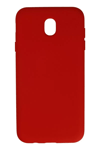 Samsung Galaxy J7 Pro / J730 Kılıf Nano içi Kadife Silikon - Kırmızı