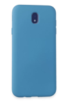 Samsung Galaxy J7 Pro / J730 Kılıf Nano içi Kadife Silikon - Mavi