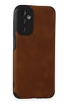 Samsung Galaxy M14 5G Kılıf Loop Deri Silikon - Kahverengi