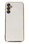 Samsung Galaxy M14 5G Kılıf Volet Silikon - Beyaz
