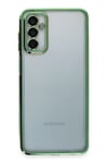 Samsung Galaxy M23 Kılıf Lensli Silikon - Yeşil