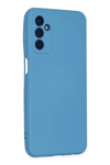 Samsung Galaxy M23 Kılıf Nano içi Kadife Silikon - Mavi