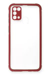 Samsung Galaxy M31 Kılıf Miami Şeffaf Silikon - Fuşya
