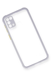 Samsung Galaxy M31 Kılıf Miami Şeffaf Silikon - Lila