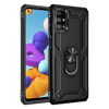 Samsung Galaxy M31S Kılıf Sofya Yüzüklü Silikon Kapak - Siyah