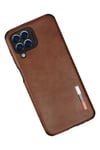 Samsung Galaxy M33 Kılıf Loop Deri Silikon - Kahverengi
