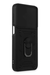 Samsung Galaxy M34 5G Kılıf Pars Lens Yüzüklü Silikon - Siyah