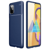Samsung Galaxy M51 Kılıf Auto Focus Karbon Kapak - Lacivert